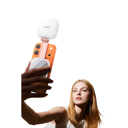 Yesido DH18 Çok Fonksiyonlu Manyetik LED Selfie Işığı - Beyaz