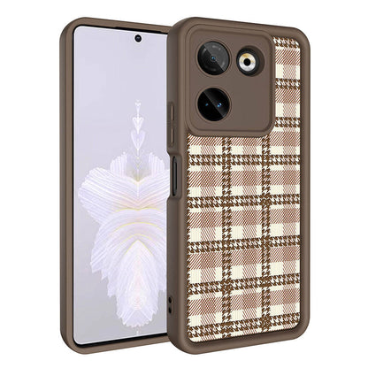 Tecno Camon 20 Pro 4G Kılıf Kamera Korumalı Baskılı Arka Yüzey Zore Klas Kapak Siyah