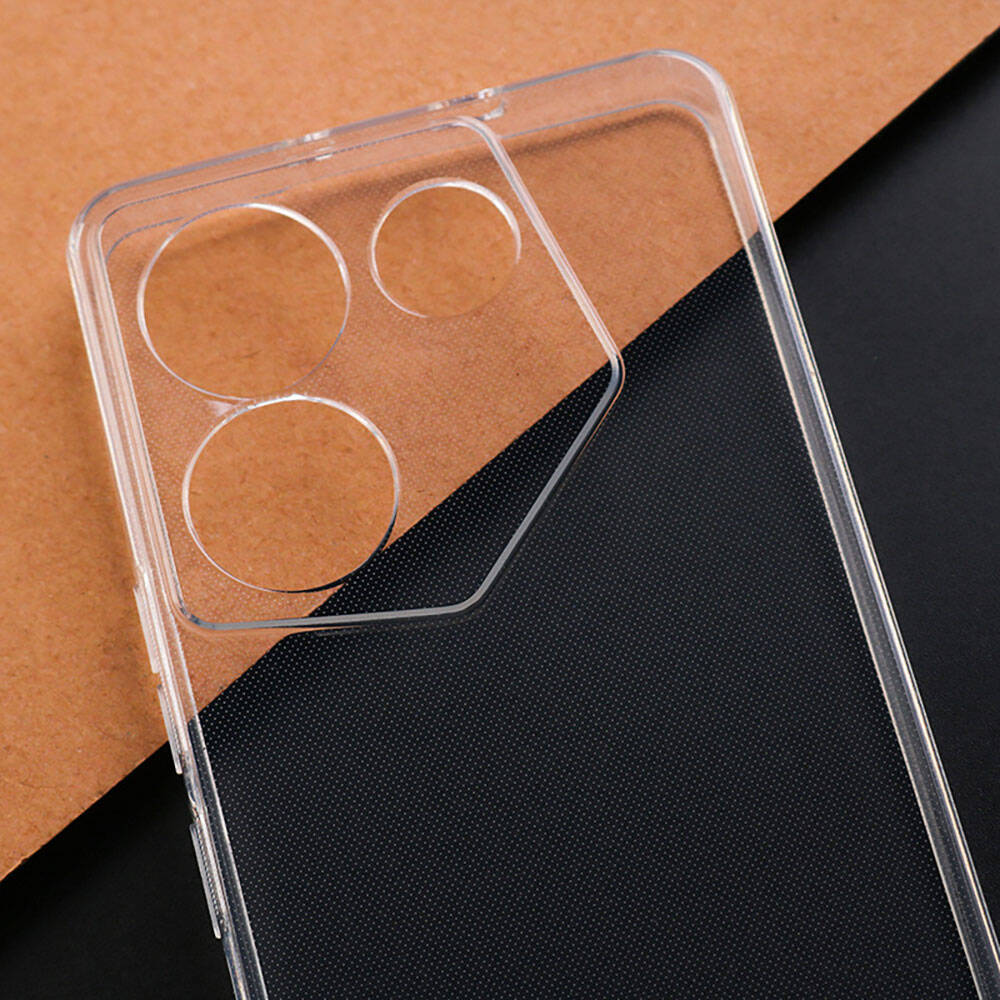 Tecno Camon 20 Pro 4G Kılıf Zore Süper Silikon Kapak Renksiz