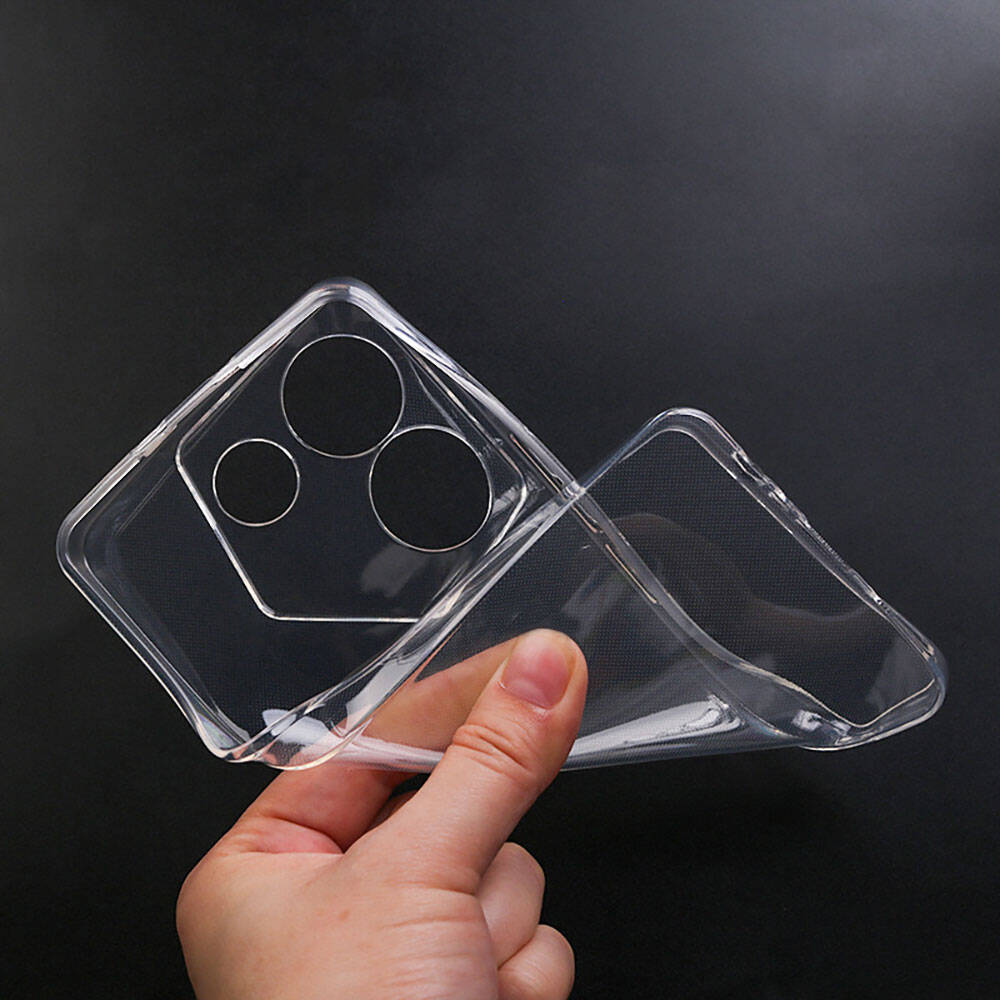 Tecno Camon 20 Pro 4G Kılıf Zore Süper Silikon Kapak Renksiz