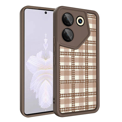 Tecno Camon 20 Pro 5G Kılıf Kamera Korumalı Baskılı Arka Yüzey Zore Klas Kapak Beyaz