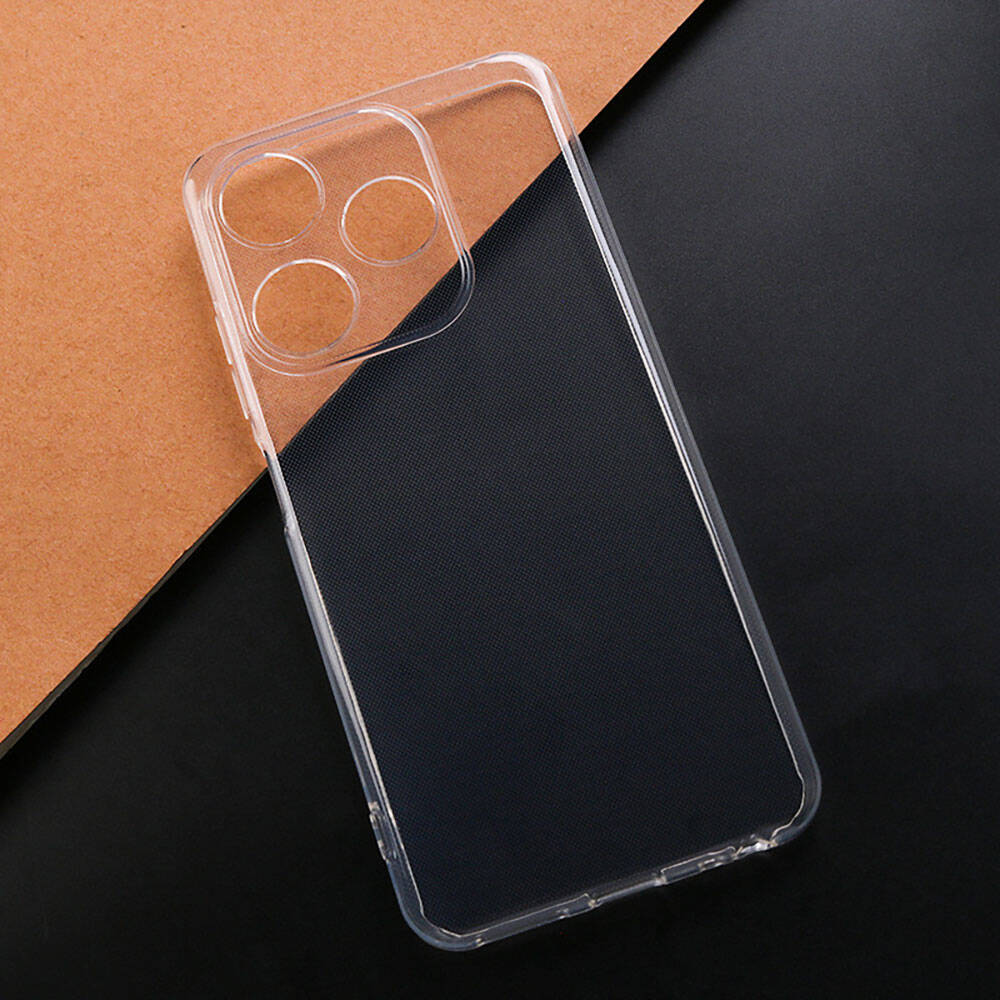 Tecno Spark 10C Kılıf Zore Süper Silikon Kapak Renksiz