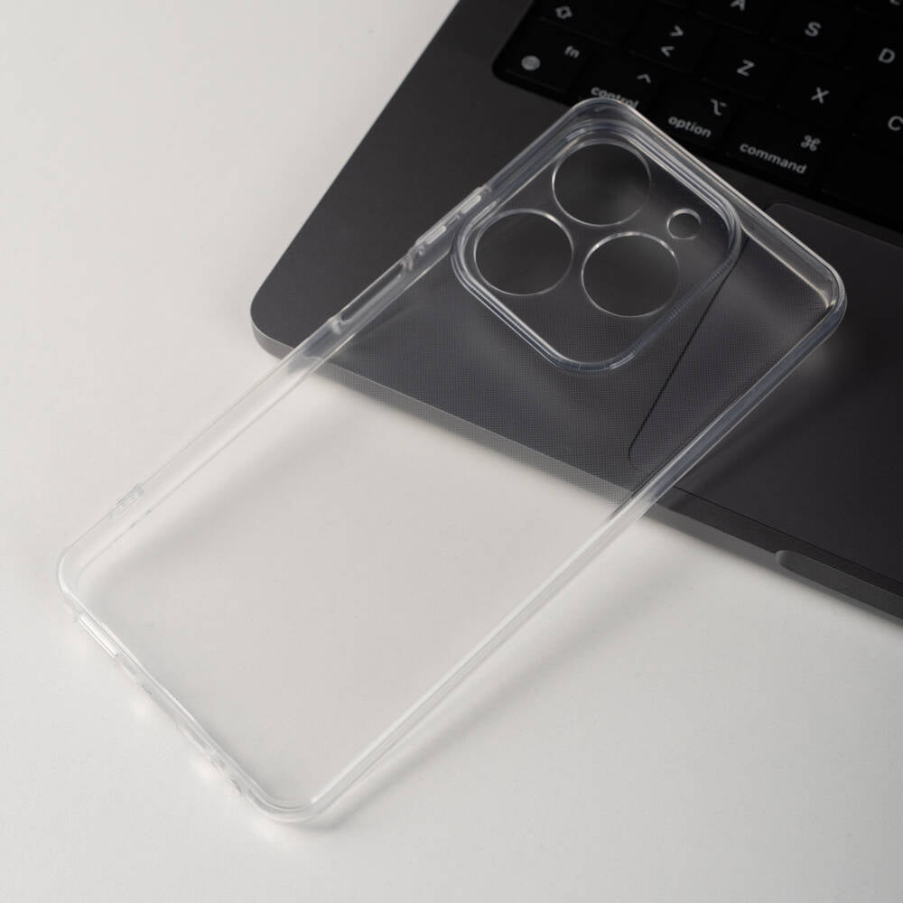 Tecno Spark 20 Kılıf Zore 2mm Anti Shock Silikon Renksiz