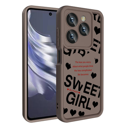 Tecno Spark 20 Pro 5G Kılıf Kamera Korumalı Baskılı Arka Yüzey Zore Klas Kapak Beyaz