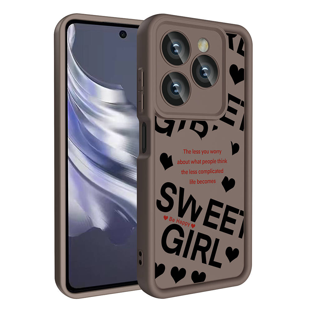 Tecno Spark 20C Kılıf Kamera Korumalı Baskılı Arka Yüzey Zore Klas Kapak Beyaz