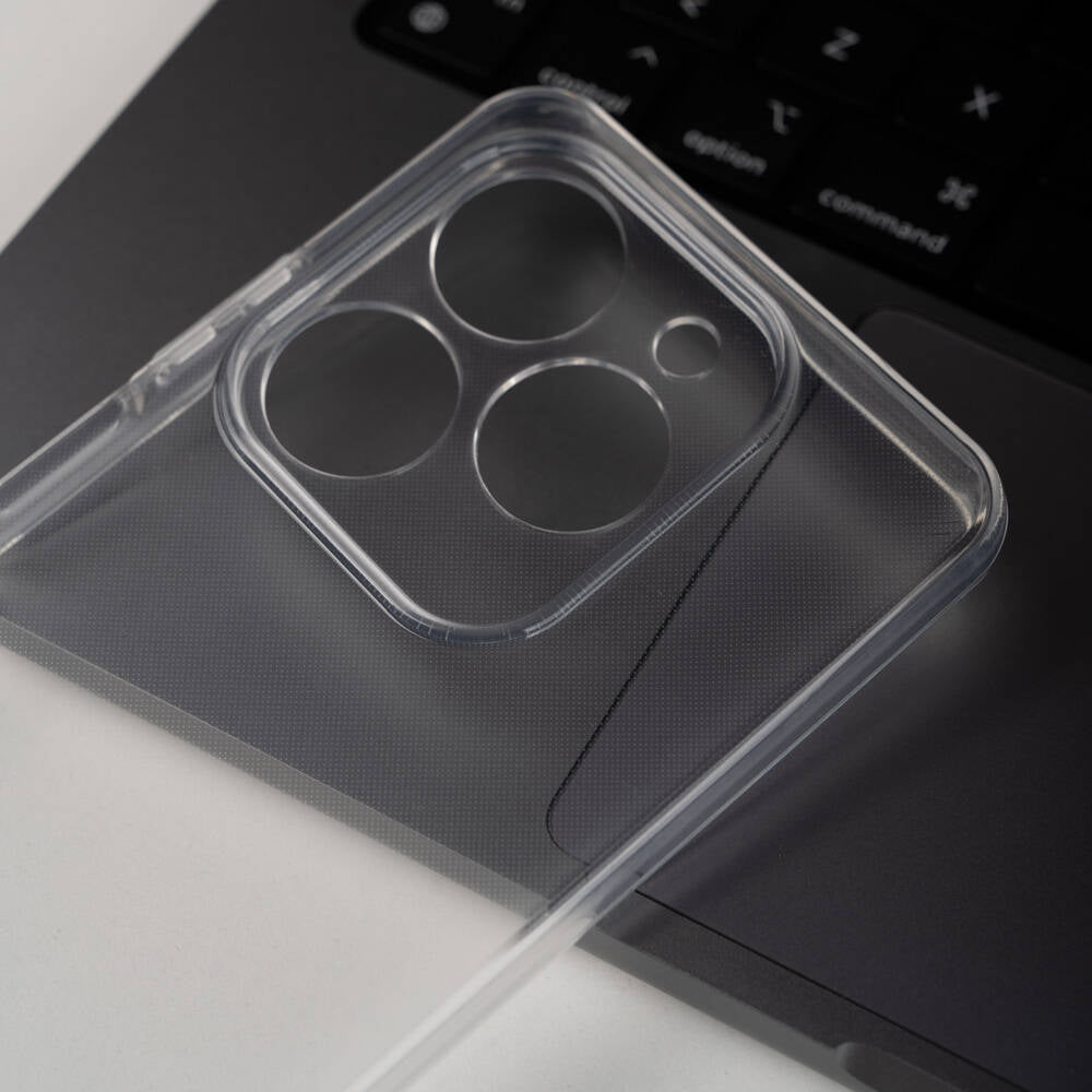 Tecno Spark 20C Kılıf Zore 2mm Anti Shock Silikon Renksiz