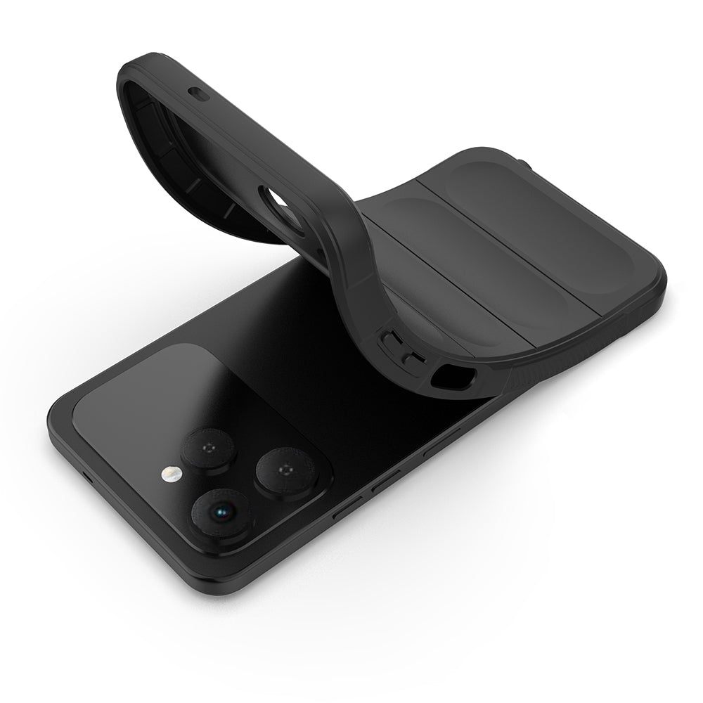 Tecno Spark 40 Kılıf Esnek TPU Oyuklu Arka Yüzey Tasarımlı Zore Etnik Silikon Kapak Lacivert