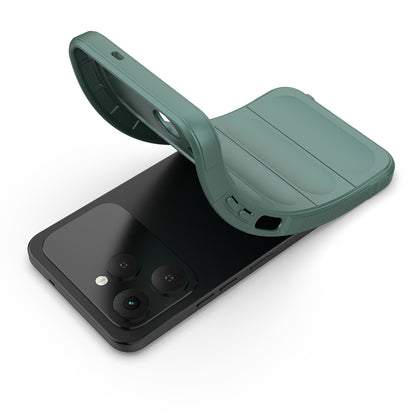 Tecno Spark 40 Kılıf Esnek TPU Oyuklu Arka Yüzey Tasarımlı Zore Etnik Silikon Kapak Lacivert