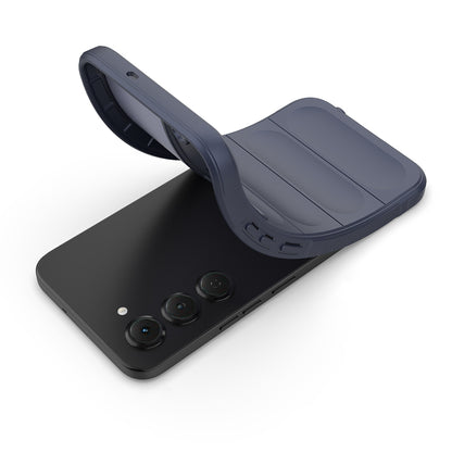 Tecno Spark 40 Pro Kılıf Esnek TPU Oyuklu Arka Yüzey Tasarımlı Zore Etnik Silikon Kapak Lacivert