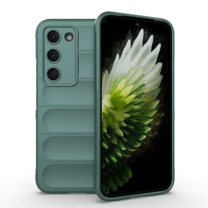 Tecno Spark 40 Pro Kılıf Esnek TPU Oyuklu Arka Yüzey Tasarımlı Zore Etnik Silikon Kapak Lacivert