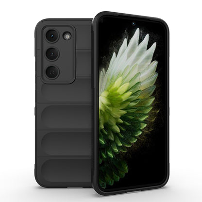 Tecno Spark 40 Pro Kılıf Esnek TPU Oyuklu Arka Yüzey Tasarımlı Zore Etnik Silikon Kapak Siyah