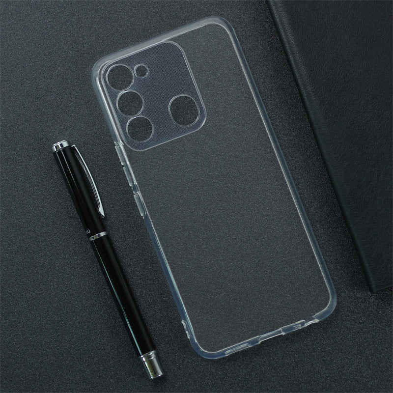 Tecno Spark 8C Kılıf Zore Süper Silikon Kapak Renksiz