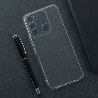 Tecno Spark 8C Kılıf Zore Süper Silikon Kapak Renksiz