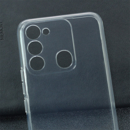 Tecno Spark 8C Kılıf Zore Süper Silikon Kapak Renksiz