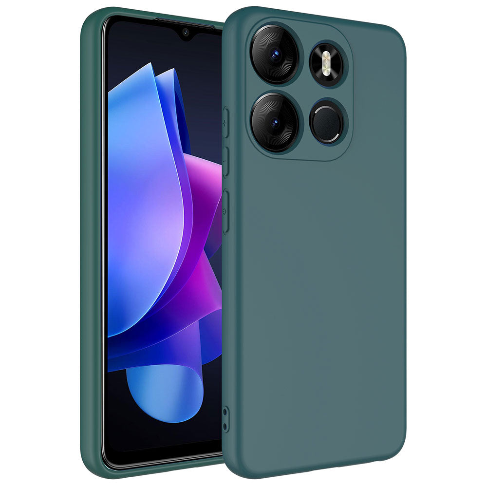 Tecno Spark Go 2023 Kılıf Zore Mara Lansman Kapak Koyu Yeşil