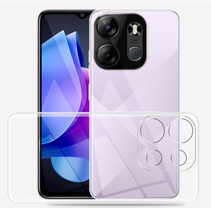 Tecno Spark Go 2023 Kılıf Zore Süper Silikon Kapak Renksiz