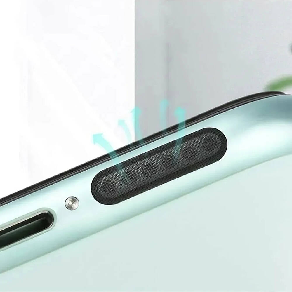 Telefon Ahize ve Hoparlör Zore Toz Önleyici Sticker 20'li Set Siyah