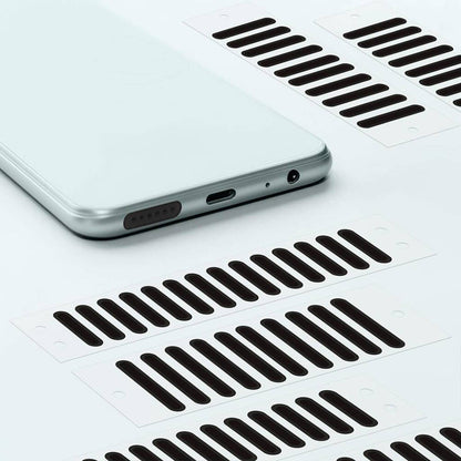 Telefon Ahize ve Hoparlör Zore Toz Önleyici Sticker 20'li Set Siyah