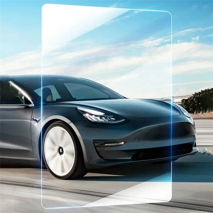 Tesla Model Y Zore Araç Multimedya Temperli Cam Ekran Koruyucu Renksiz