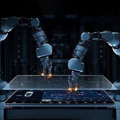 Tesla Yeni Model Y 2in1 Araç Multimedya Ekran Koruyucu Uygulama Aparatlı Zore Premium Mat Temperli Cam Ekran Koruyucu Şeffaf