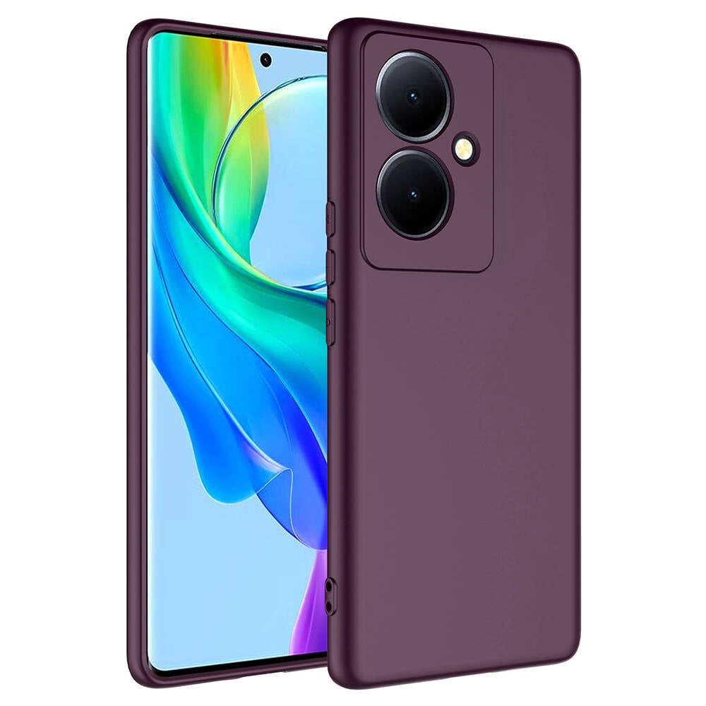 Vivo V29 Lite 5G Kılıf Zore Mara Lansman Kapak Koyu Mor