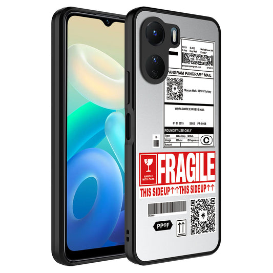 Vivo Y16 Kılıf Aynalı Desenli Kamera Korumalı Parlak Zore Mirror Kapak Fragile