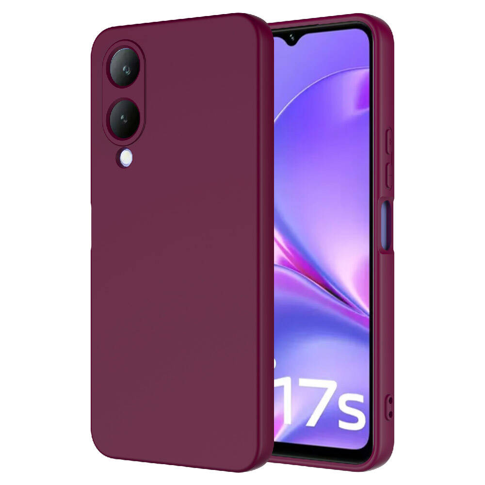Vivo Y17S Kılıf Zore Mara Lansman Kapak Koyu Mor