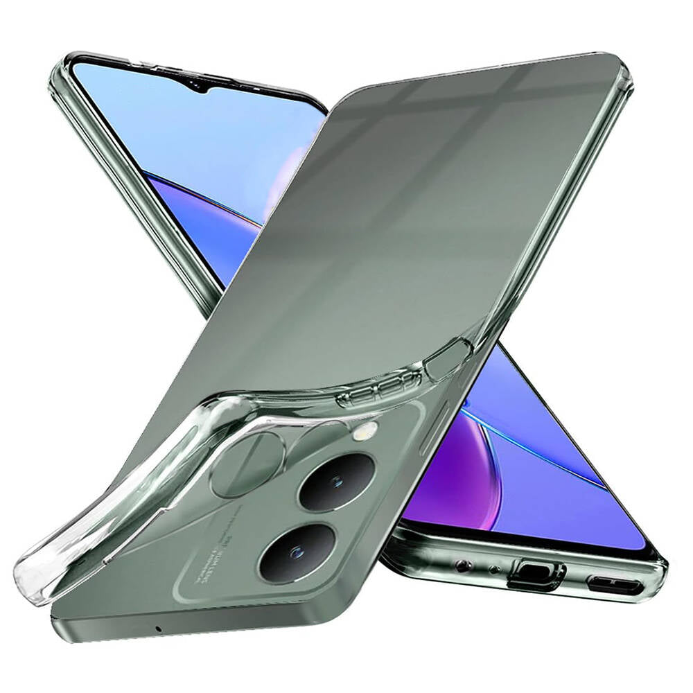 Vivo Y17S Kılıf Zore Süper Silikon Kapak Renksiz