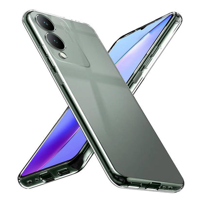 Vivo Y17S Kılıf Zore Süper Silikon Kapak Renksiz