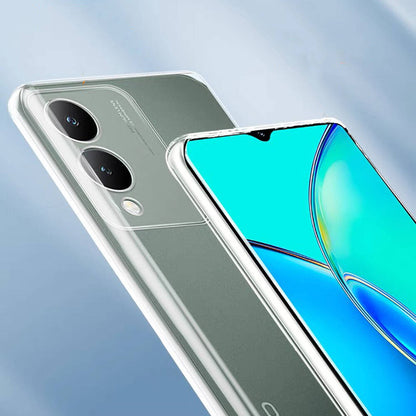 Vivo Y17S Kılıf Zore Süper Silikon Kapak Renksiz