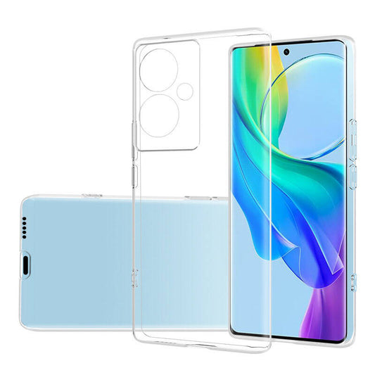 Vivo V29 Lite 5G Kılıf Zore Süper Silikon Kapak Renksiz