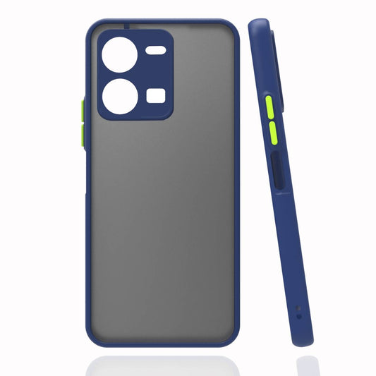 Vivo Y35 Kılıf Zore Hux Kapak Lacivert