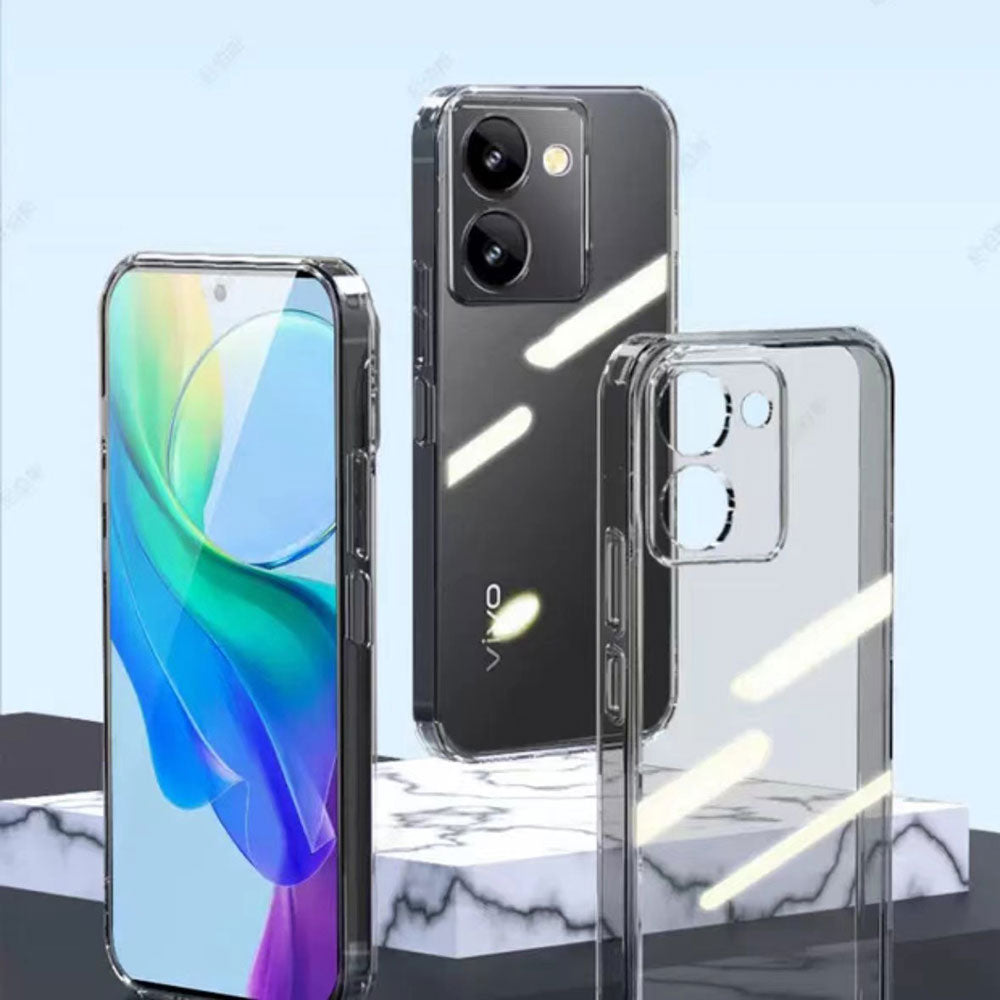 Vivo Y36 4G Kılıf Zore Süper Silikon Kapak Renksiz