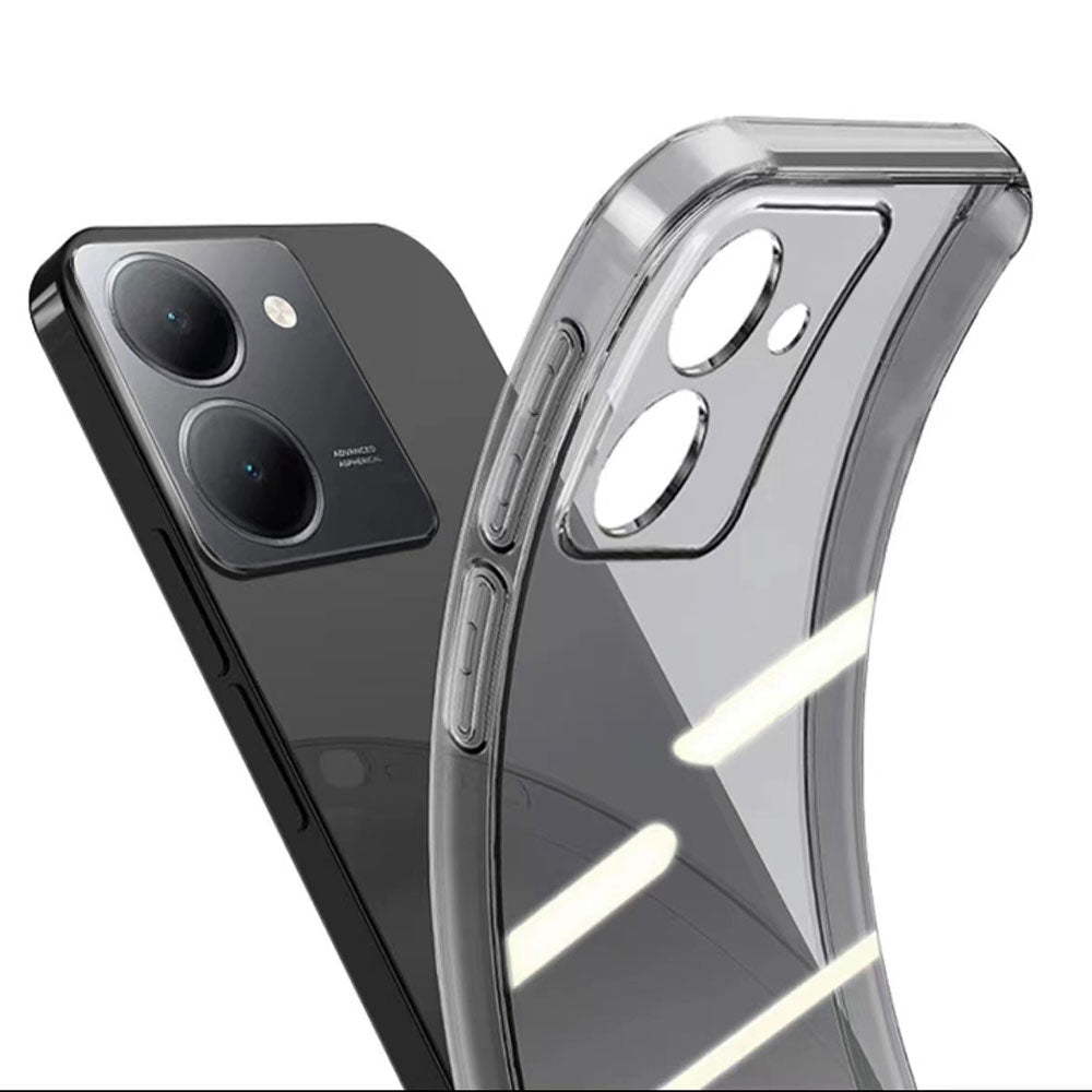 Vivo Y36 4G Kılıf Zore Süper Silikon Kapak Renksiz