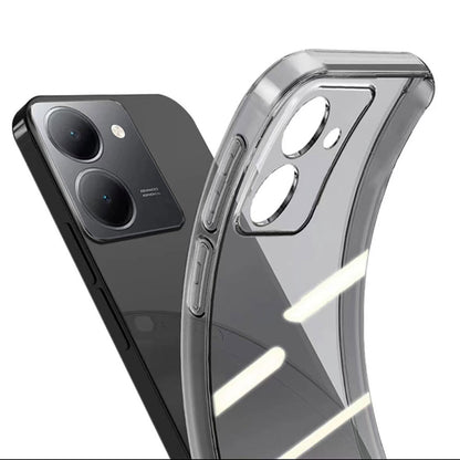 Vivo Y36 4G Kılıf Zore Süper Silikon Kapak Renksiz