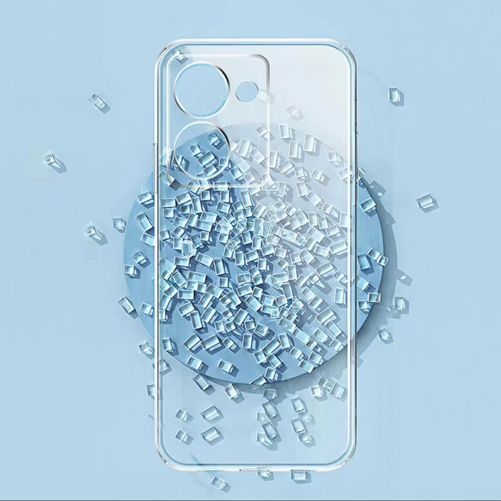 Vivo Y36 4G Kılıf Zore Süper Silikon Kapak Renksiz