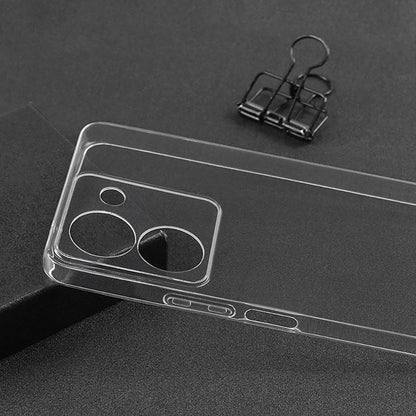 Vivo Y36 4G Kılıf Zore Süper Silikon Kapak Renksiz