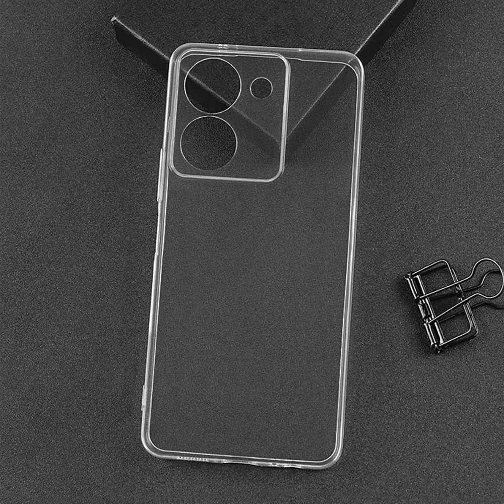 Vivo Y36 4G Kılıf Zore Süper Silikon Kapak Renksiz