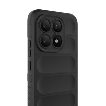 Xiaomi 15T Kılıf Esnek TPU Oyuklu Arka Yüzey Tasarımlı Zore Etnik Silikon Kapak Koyu Yeşil