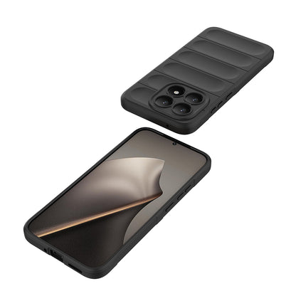 Xiaomi 15T Kılıf Esnek TPU Oyuklu Arka Yüzey Tasarımlı Zore Etnik Silikon Kapak Siyah