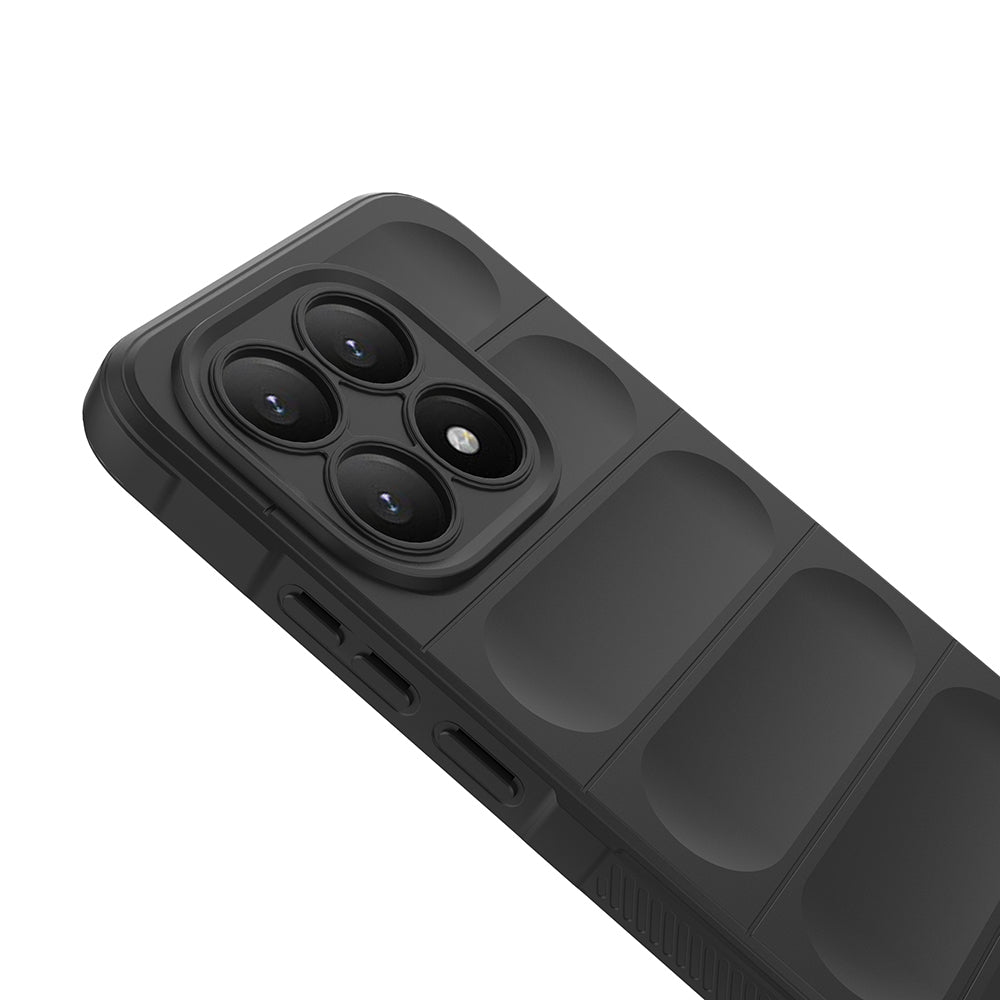 Xiaomi 15T Kılıf Esnek TPU Oyuklu Arka Yüzey Tasarımlı Zore Etnik Silikon Kapak Siyah