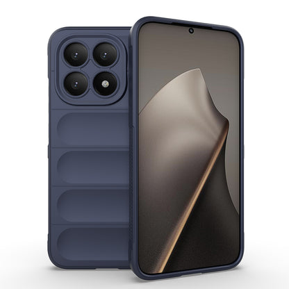 Xiaomi 15T Kılıf Esnek TPU Oyuklu Arka Yüzey Tasarımlı Zore Etnik Silikon Kapak Lacivert