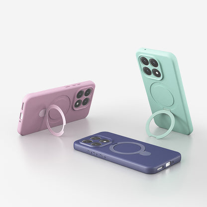 Xiaomi 15T Kılıf M-safe Şarj Özellikli Standlı Zore Samara Kapak Pembe