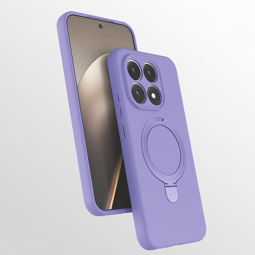 Xiaomi 15T Kılıf M-safe Şarj Özellikli Standlı Zore Samara Kapak Siyah