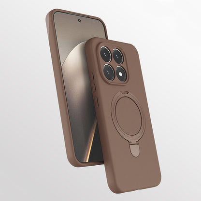 Xiaomi 15T Kılıf M-safe Şarj Özellikli Standlı Zore Samara Kapak Desert Gold