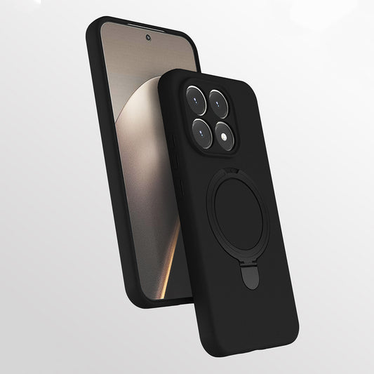 Xiaomi 15T Kılıf M-safe Şarj Özellikli Standlı Zore Samara Kapak Siyah