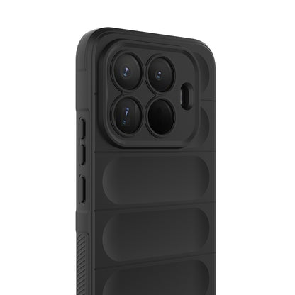 Xiaomi 15T Pro Kılıf Esnek TPU Oyuklu Arka Yüzey Tasarımlı Zore Etnik Silikon Kapak Siyah