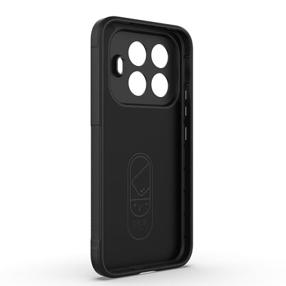 Xiaomi 15T Pro Kılıf Esnek TPU Oyuklu Arka Yüzey Tasarımlı Zore Etnik Silikon Kapak Lacivert