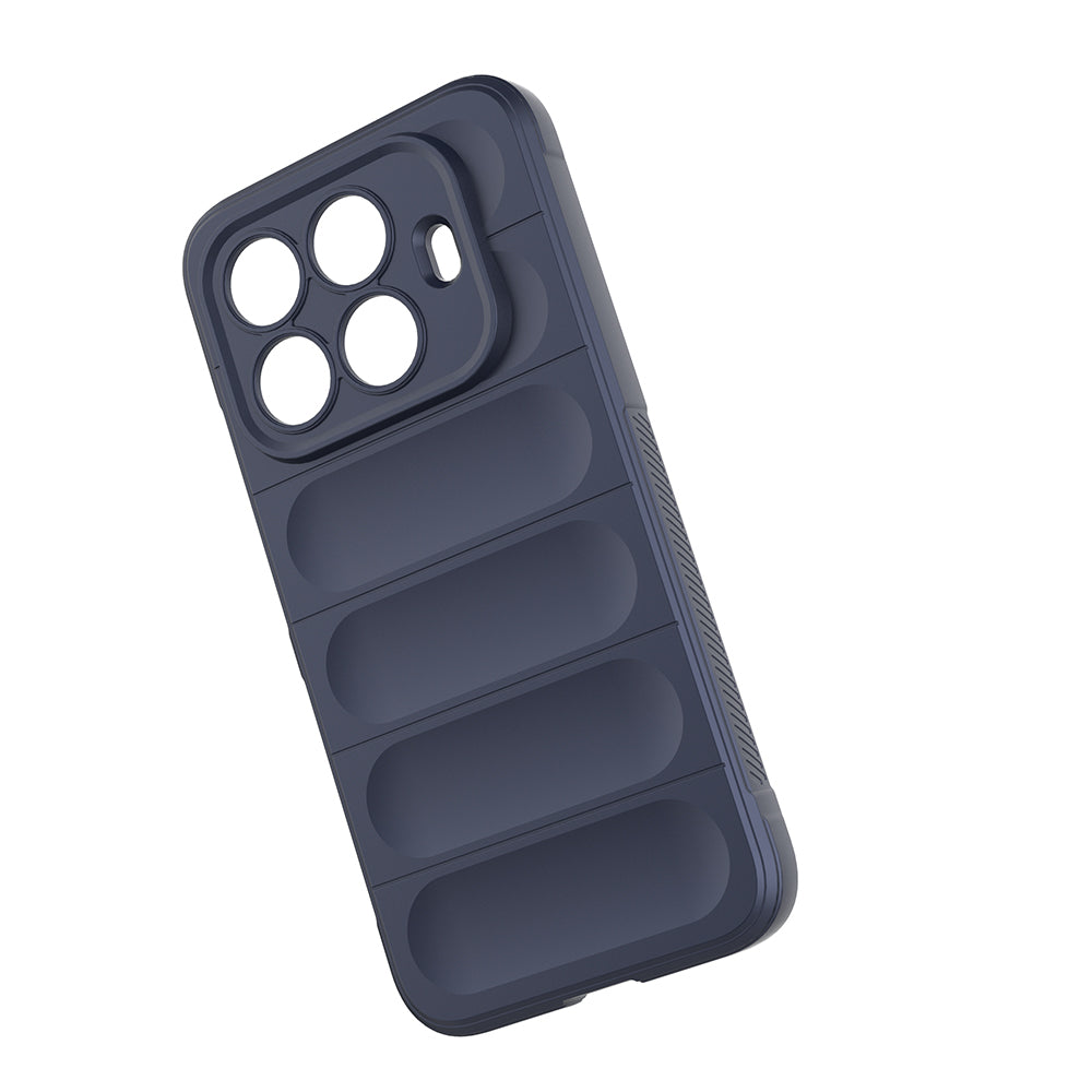 Xiaomi 15T Pro Kılıf Esnek TPU Oyuklu Arka Yüzey Tasarımlı Zore Etnik Silikon Kapak Siyah