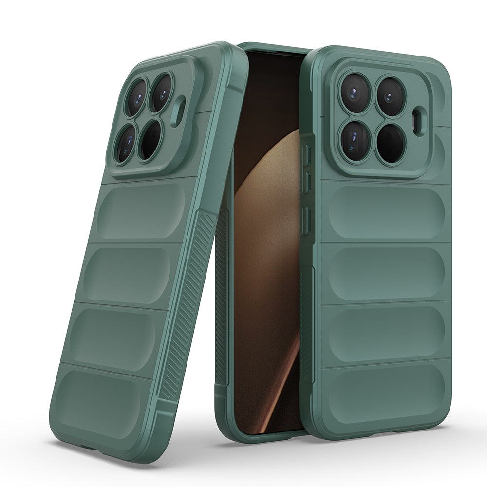 Xiaomi 15T Pro Kılıf Esnek TPU Oyuklu Arka Yüzey Tasarımlı Zore Etnik Silikon Kapak Lacivert